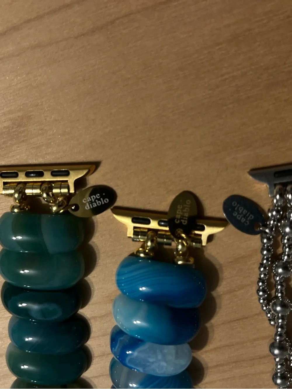 Bundle of 6 Boho Stone Apple Watch Bands - Includes 3 Cape Diablo